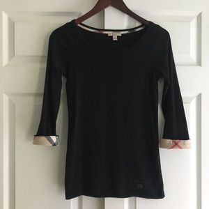 BURBERRY BRIT Blk Knit Top M